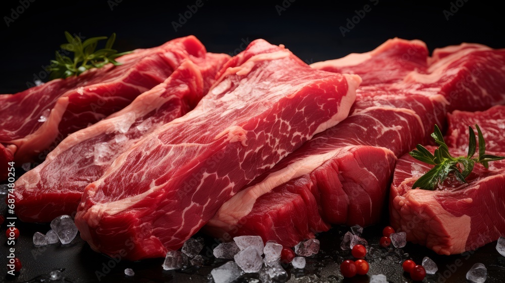 Full background texture of raw meat Full background texture of raw meat