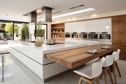 Details of  modern designer touch kitchen. Contemporary interior ideas © Lazylizard