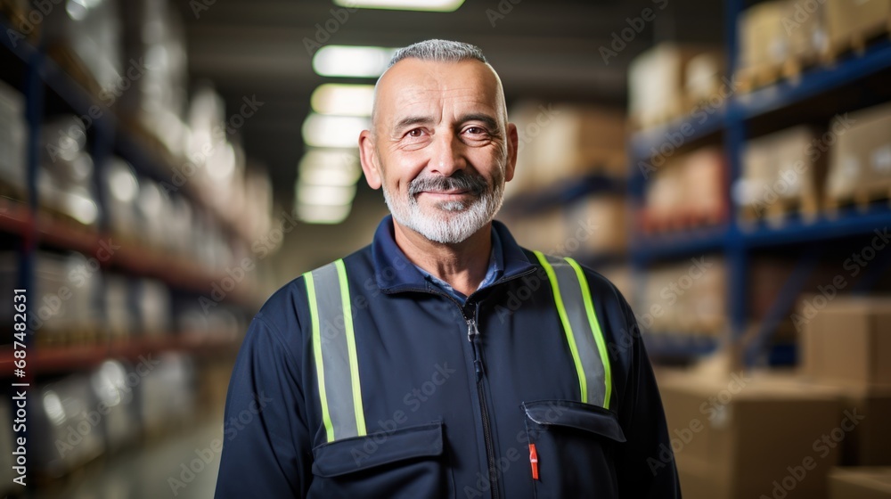 supervisor, expert,senior supervisor with uniform at warehouse, supervisor, expert,senior supervisor with uniform at warehouse,