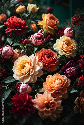 bouquets of flowers in gorgeous colors