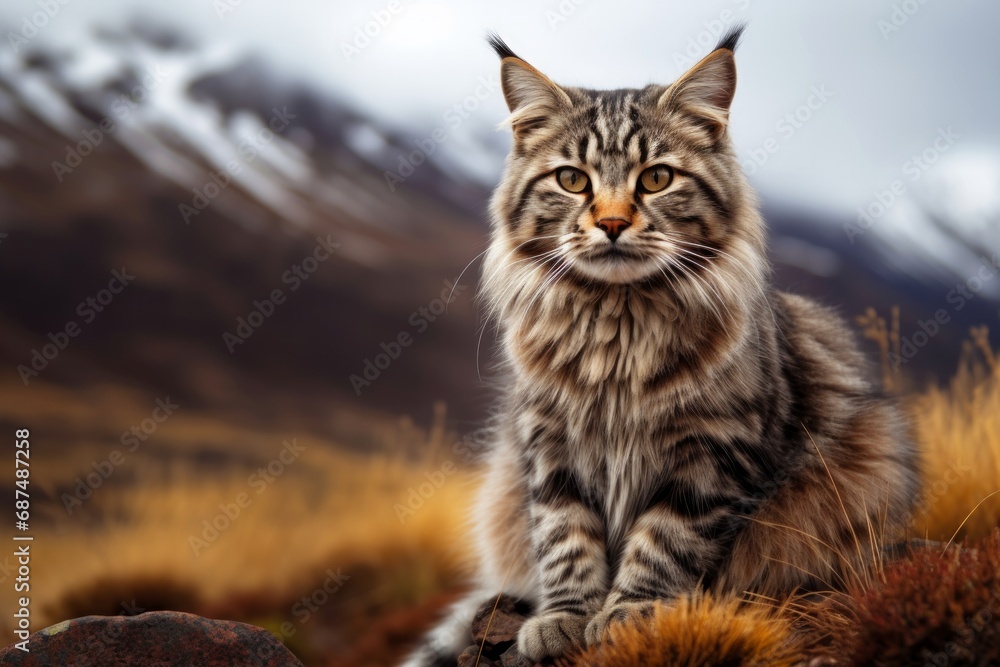 Majestic Cat Mountain Landscape