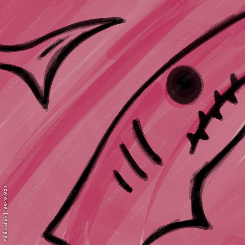 Obraz premium shark abstract