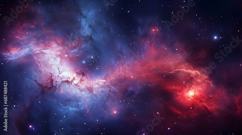 3D swirling galaxy pattern with stars and nebulae