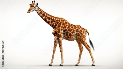 Giraffe isolated on a white background © ProVector