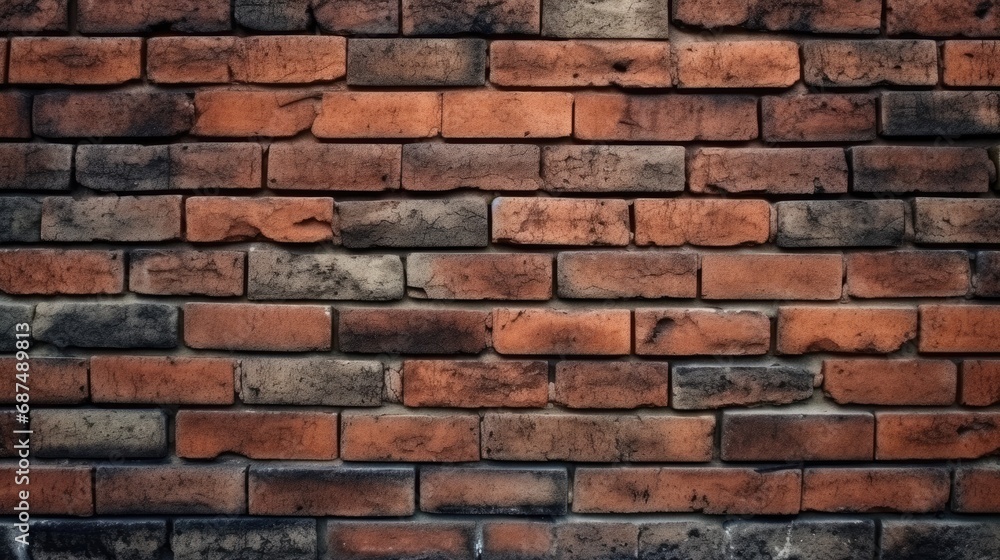 Old brick wall background with copy space Old brick wall background with copy space