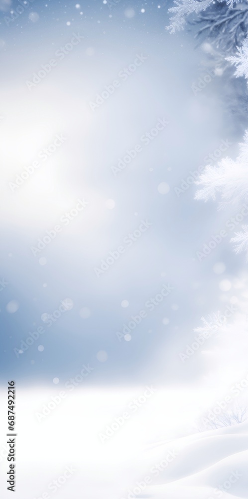 Blurred winter forest background. AI generated illustration Blurred winter forest background. AI generated illustration