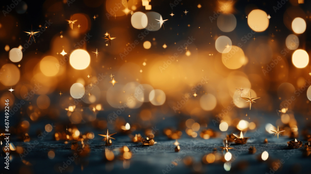Gold glitter defocused abstract Twinkly Lights Background. Gold glitter defocused abstract Twinkly Lights Background.