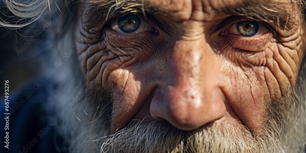 close-up portrait, elderly man with a twinkle in his eye, silver hair, wisdom etched face, soft diffused daylight close-up portrait, elderly man with a twinkle in his eye, silver hair, wisdom etched face, soft diffused daylight