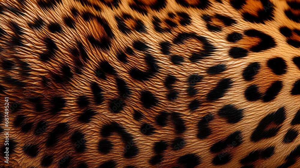 Spotted skin pattern of a big cat Spotted skin pattern of a big cat