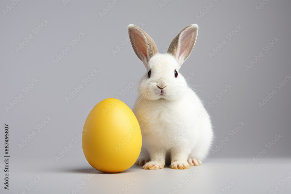 Obraz premium easter bunny with eggs