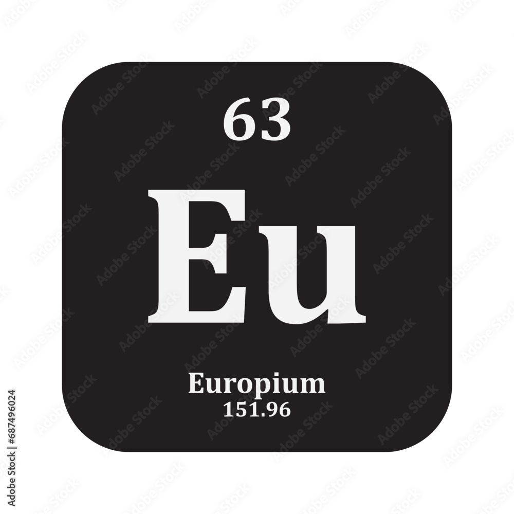 Europium chemistry icon