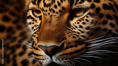 Spotted skin pattern of a big cat © ProVector