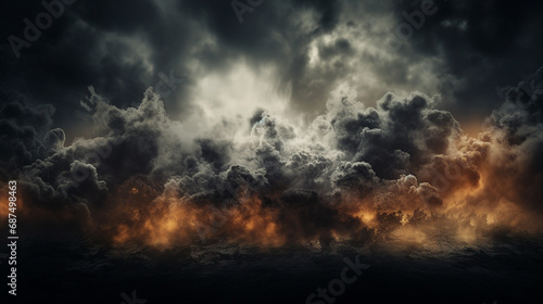 Dramatic War Action: Dark Battle Backdrop with Explosive Smoke and Intense Sparks - Abstract Military Conflict for Powerful and Impactful Visuals.
