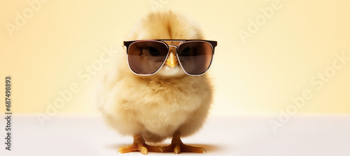 chick wearing sunglasses