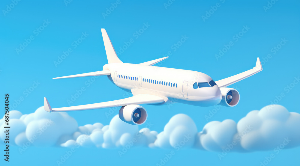 Fototapeta premium airplane in the sky