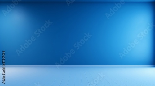 Blue gradient abstract background empty room with space for your text and picture : Generative AI