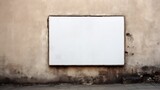 blank sign at a wall - nice background with space for text : Generative AI