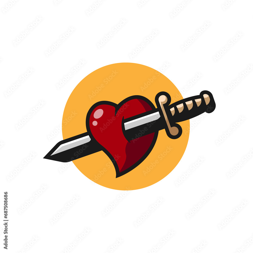 heart dagger heart dagger