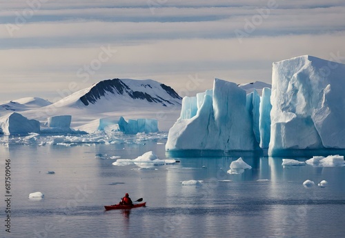 Arctic Archipelago: Kayaking through Canada's Ellesmere Island Icebergs photo