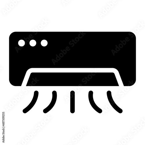 air conditioner glyph icon