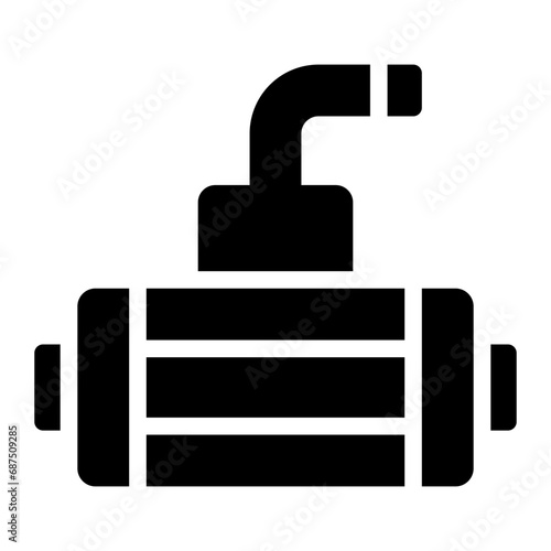 chiller glyph icon
