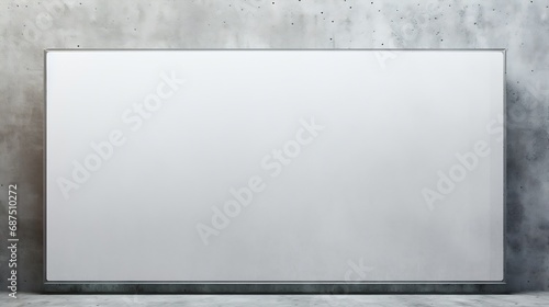 Blank silver glass signboard on textured wall mockup. Empty wal mounted signplate mock up. Clear outdoor plexiglass signage for hotel or store info mokcup template. : Generative AI photo