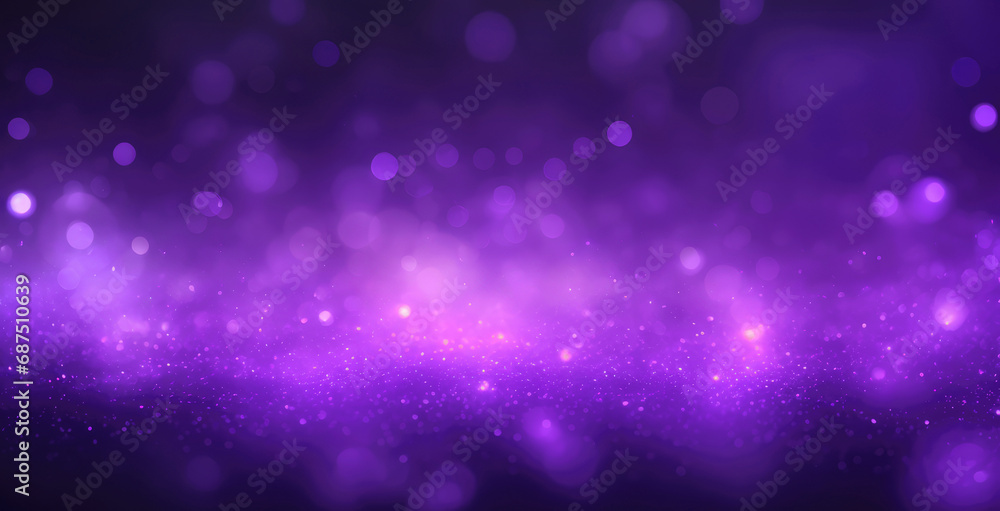 Particles of purple glow on a bokeh background. Contemporary glitter opulent sparkles. Blurred, defocused, abstract background for Christmas. Particles of purple glow on a bokeh background. Contemporary glitter opulent sparkles. Blurred, defocused, abstract background for Christmas.