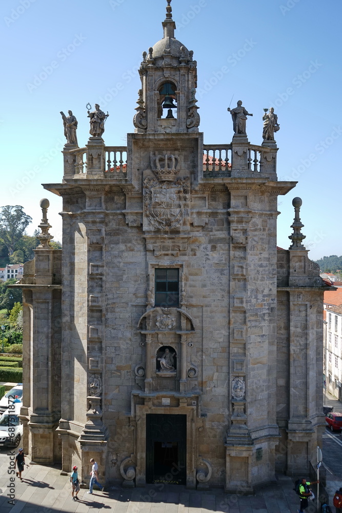 Church of San Fructuoso, in the old town of the city of Santiago de Compostela Santiago de Compostela, Galicia, Spain 10092023