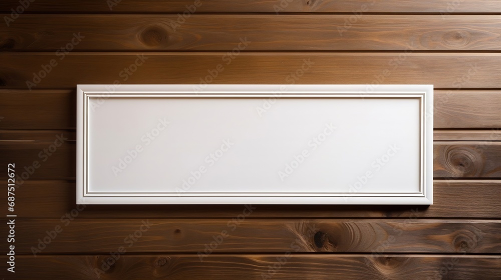White empty nameplate with place for mock up mounted on wooden door of office entrance : Generative AI White empty nameplate with place for mock up mounted on wooden door of office entrance : Generative AI