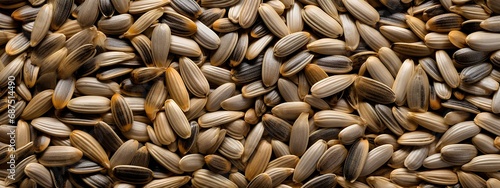 Background with the texture of sunflower seeds.