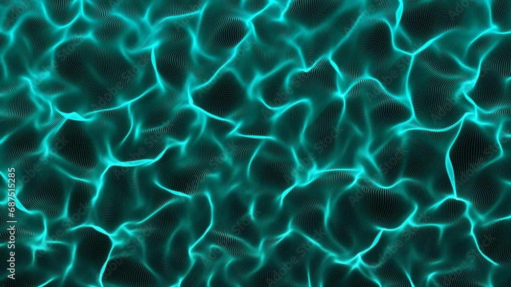 Abstract particle wavy background animation. Abstract particle wavy background animation.