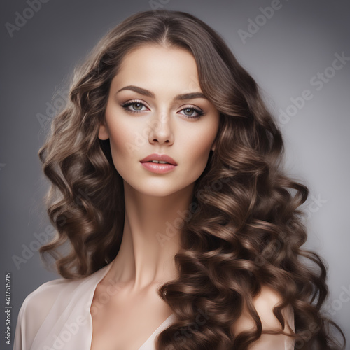 portrait of a woman with long hair