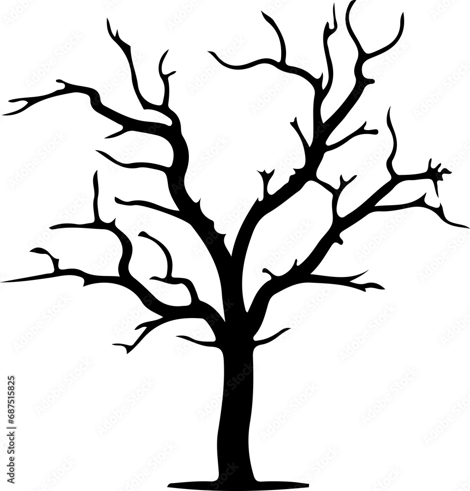 Obraz premium Tree branch slihouette