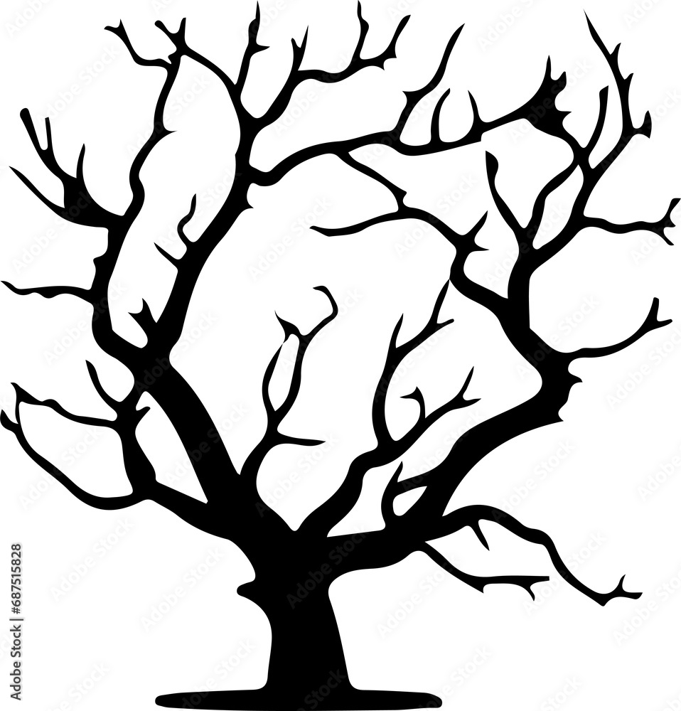 Tree branch slihouette Tree branch slihouette