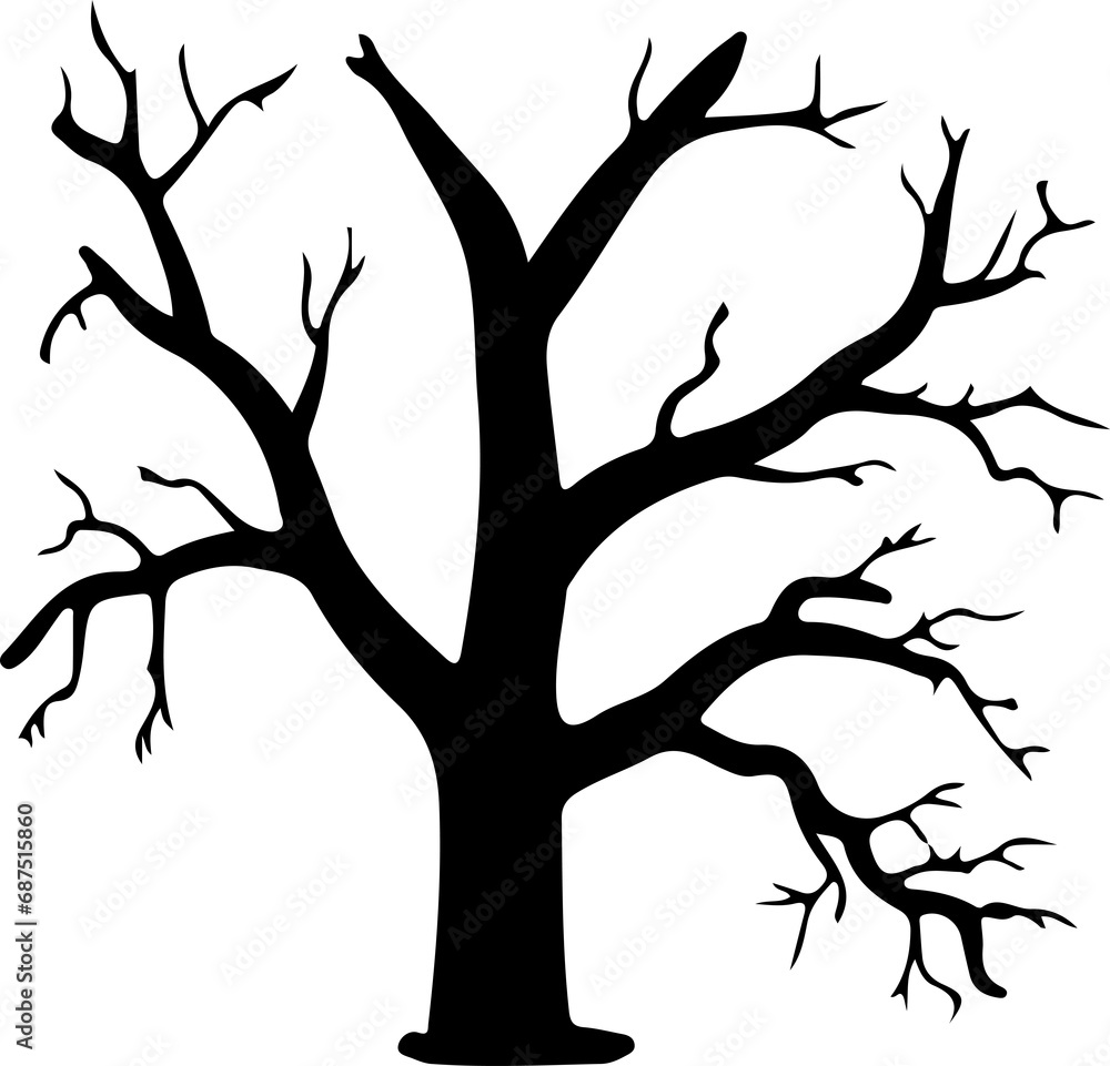 Tree branch slihouette Tree branch slihouette