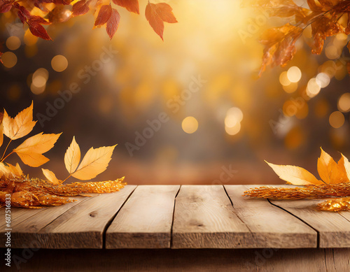 Autumn harvest background with pumpkins and lives isolated  on wooden background with space from text. 