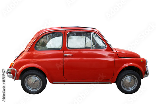 Fototapeta Naklejka Na Ścianę i Meble -  Fiat 500 vintage rossa
