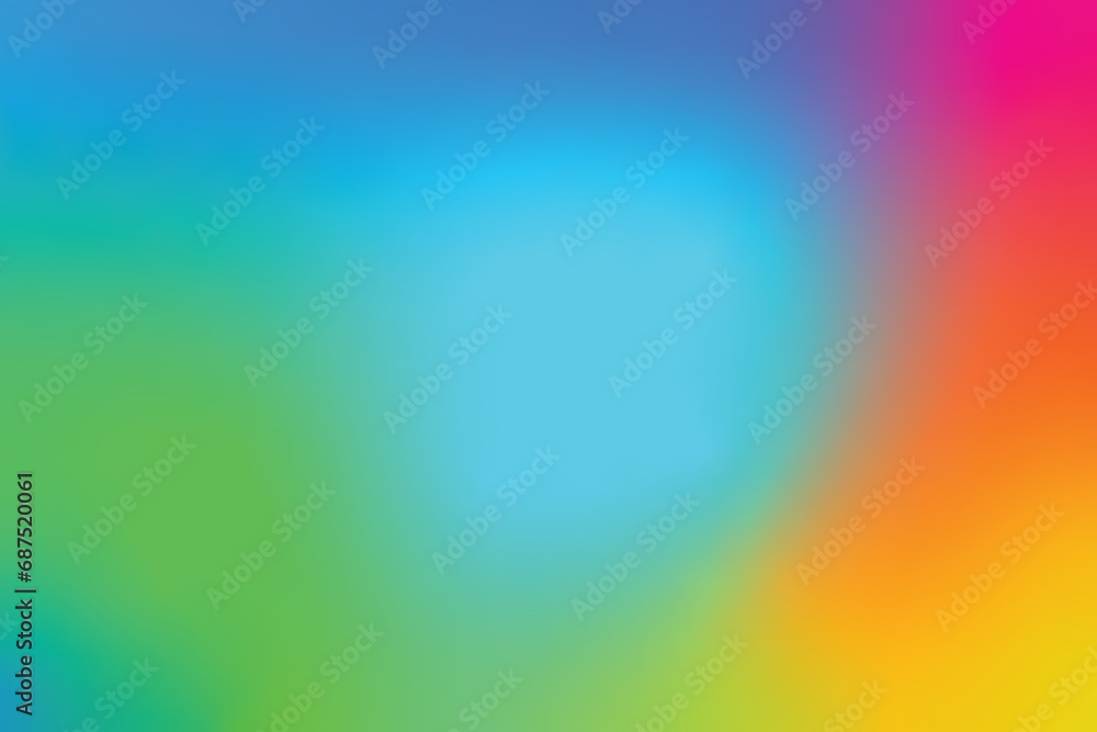 Abstract rainbow gradient background vector, blurred effect