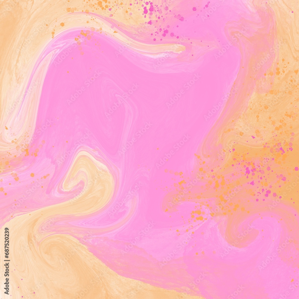 abstract pink orange watercolor background