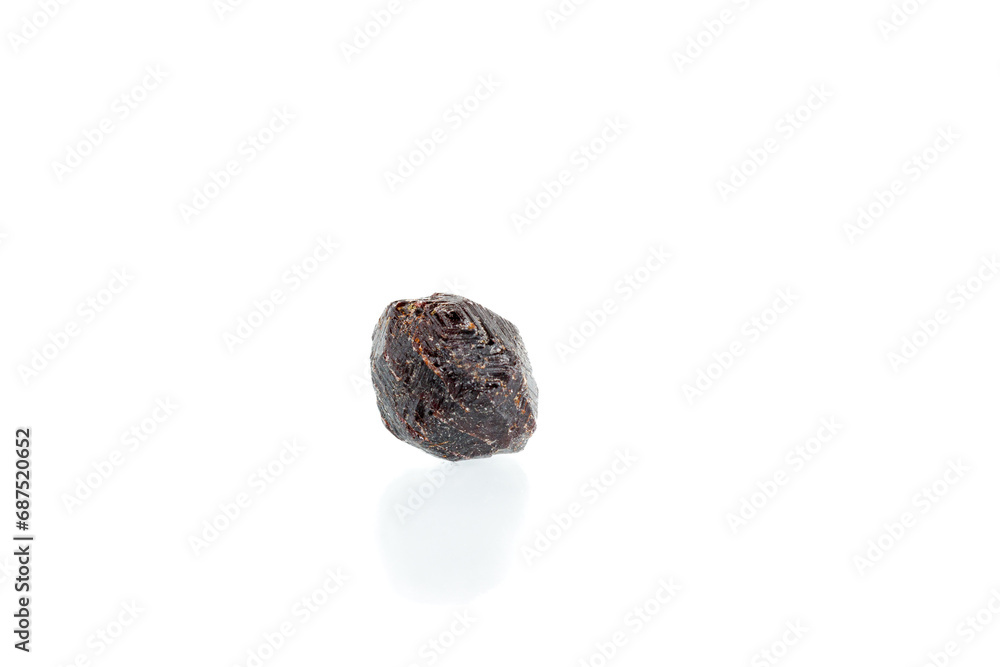 garnet mineral stone macro on white background garnet mineral stone macro on white background