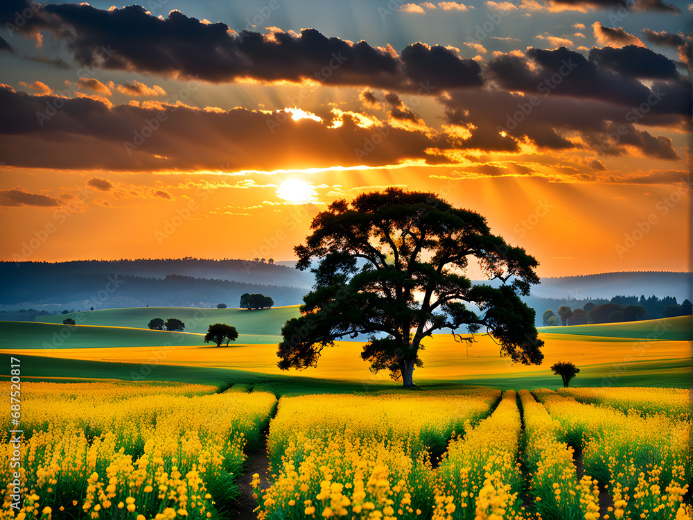 Obraz premium Visual Elegance Unveiled: Crafting Singular Artwork for Stock Photography, Generative AI