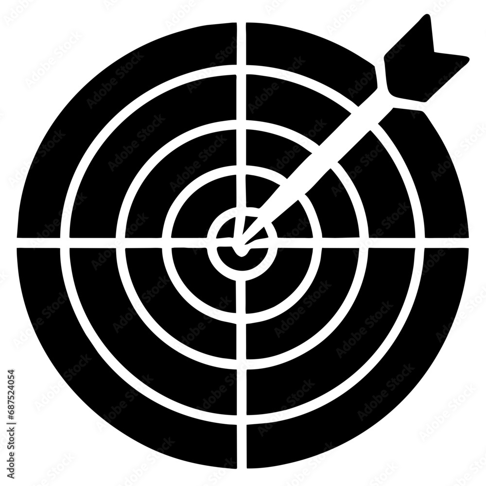 dart board with darts