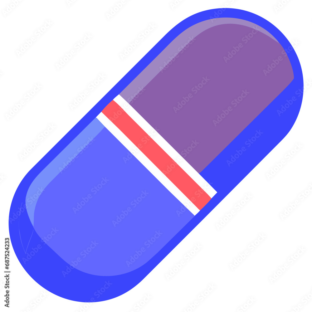 blue pill on white background blue pill on white background