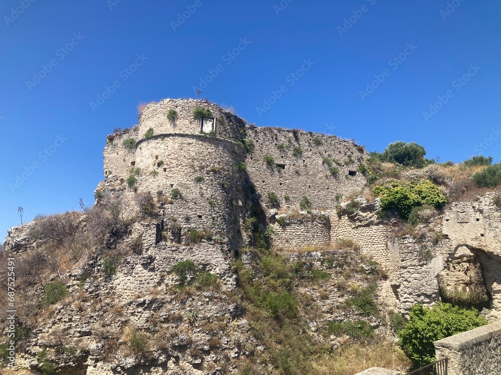 The remains of the Norman castle in Gerace (italy) date from the 11th century. The remains of the Norman castle in Gerace (italy) date from the 11th century.