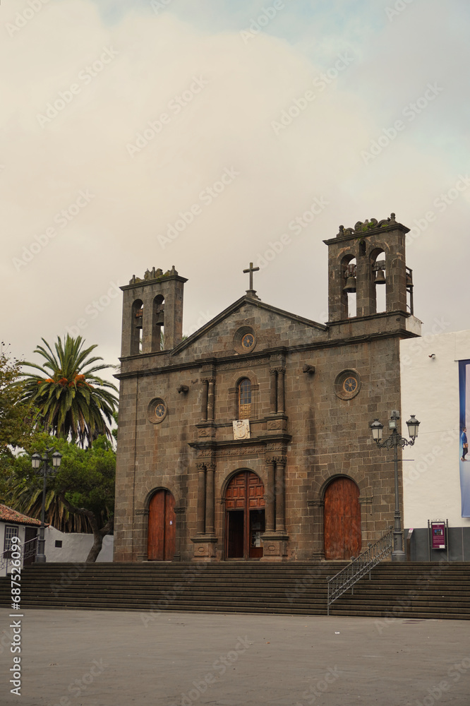 Sanctuary of Cristo de los Dolores in Tacoronte (Tenerife, Canary Islands). This 17th century temple houses the venerated image of the Christ of Tacoronte. 