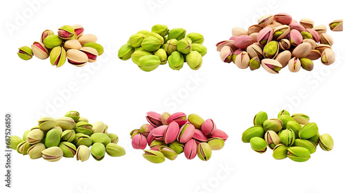 Wallpaper Mural Collection of PNG. Unshelled pistachios isolated on a transparent background. Torontodigital.ca