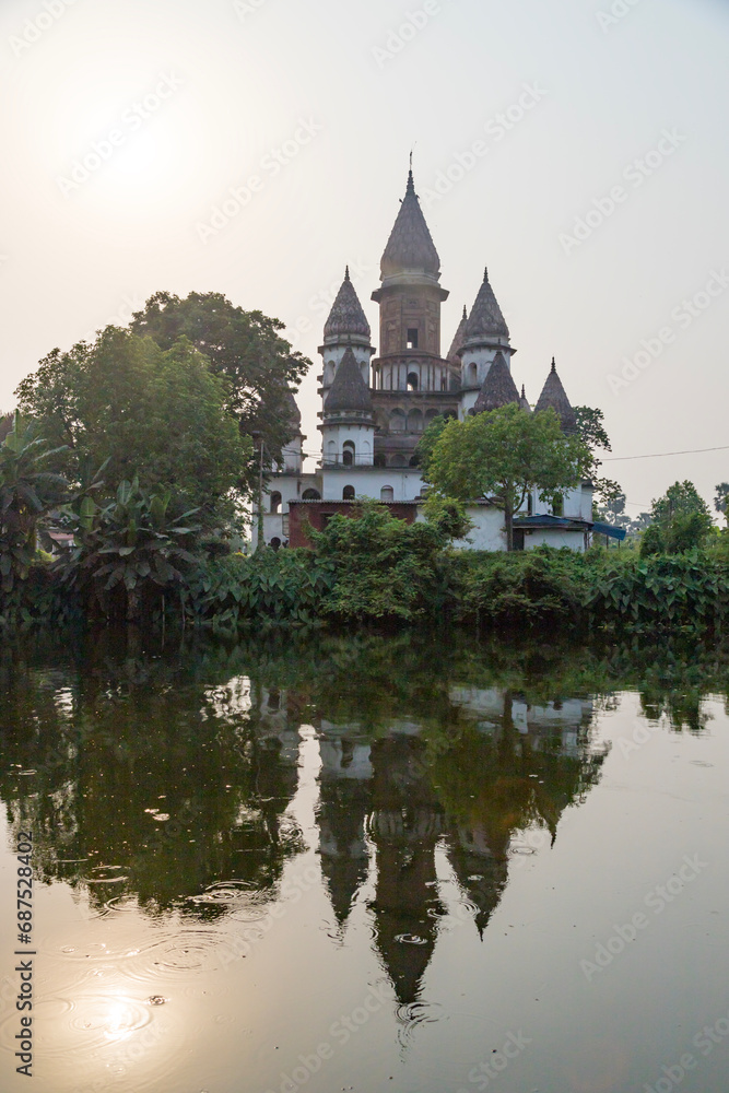 Hangseshwari Temple Complex in Hooghly district, famous for its 13 lotus shaped ratnas or towers and terracotta art work in the adjacent Ananta Basudeba Temple Hangseshwari Temple Complex in Hooghly district, famous for its 13 lotus shaped ratnas or towers and terracotta art work in the adjacent Ananta Basudeba Temple