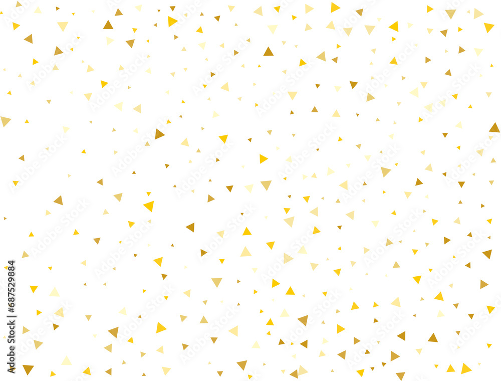 Birthday Golden Triangle Confetti Birthday Golden Triangle Confetti