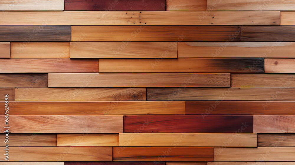 Futuristic Teak Planks Wall with Tonal Texture, AI generated Futuristic Teak Planks Wall with Tonal Texture, AI generated
