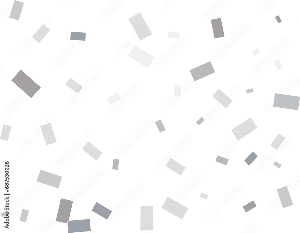 Magic Rectangular Silver Confetti Magic Rectangular Silver Confetti